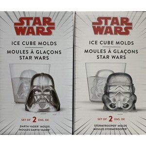 Star Wars ~ Ice Cube Molds ~ Darth Vader & Stormtroopers ~ Set of 4 Molds ~ New